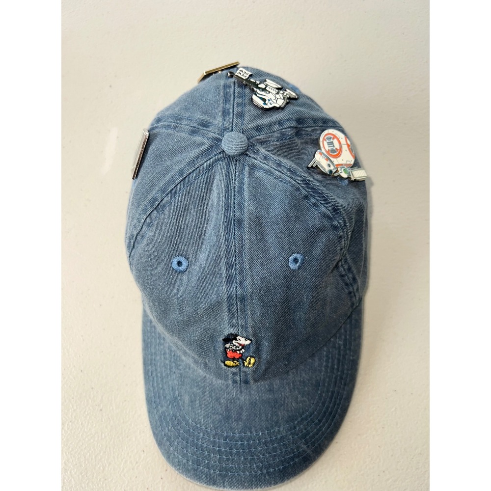 Disney Mickey Hat & 4 Star Wars Pins Stormtrooper, Darth Vader, Jawas, Droid